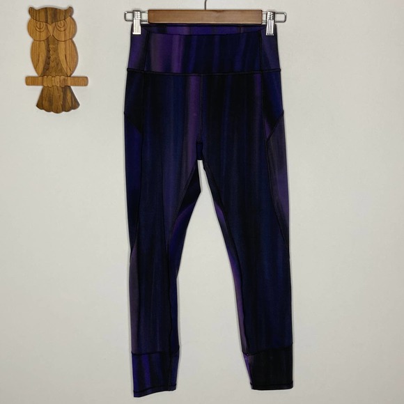 lululemon athletica Pants - Lululemon In Movement Tight 25" Spray Dye Everlux Purple Intergalatic
